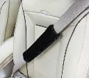 Car Seatbelt Neck Pads (Black, Set Of 2 Pcs)