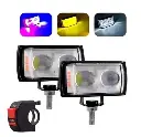 Led Fog Light With 6 Modes (Set Of 2 Pcs+Switch)