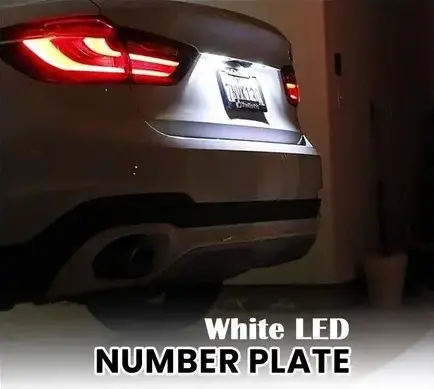 Led Bulb For Car Number Plate Light (Set Of 2 Pcs, Cool White)