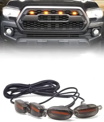 Car Grill Light (Set Of 4 Pcs)
