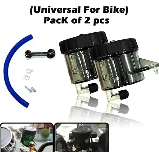 Brembo Front Brake Oil Container (Set of 2 Pcs) Smoke Black